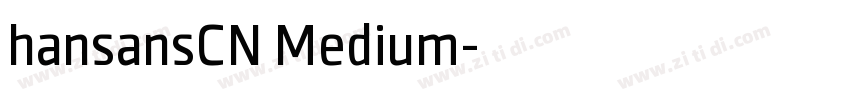 hansansCN Medium字体转换